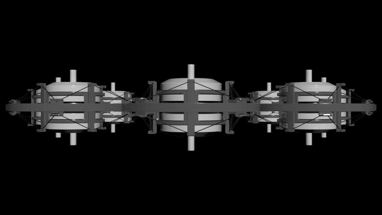 Dual FPV Motor - Shock Mount - Concept 3D model_14
