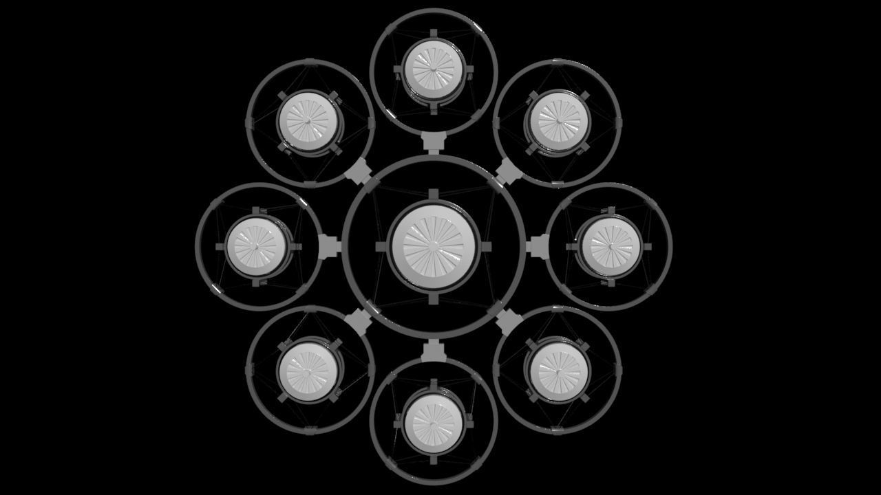Dual FPV Motor - Shock Mount - Concept 3D model_15