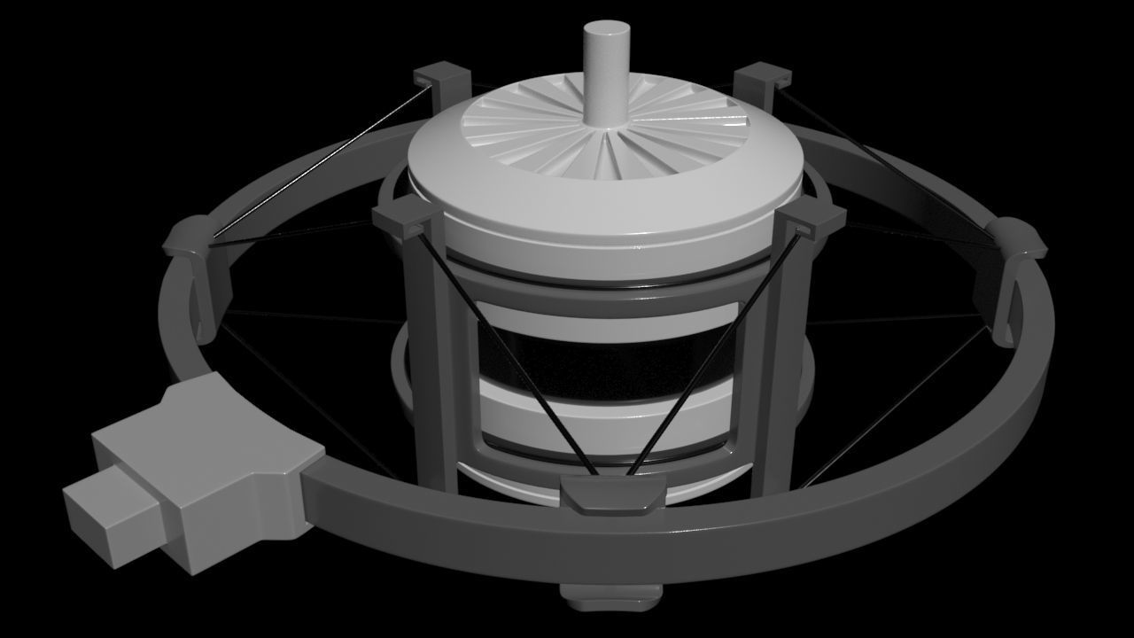 Dual FPV Motor - Shock Mount - Concept 3D model_4