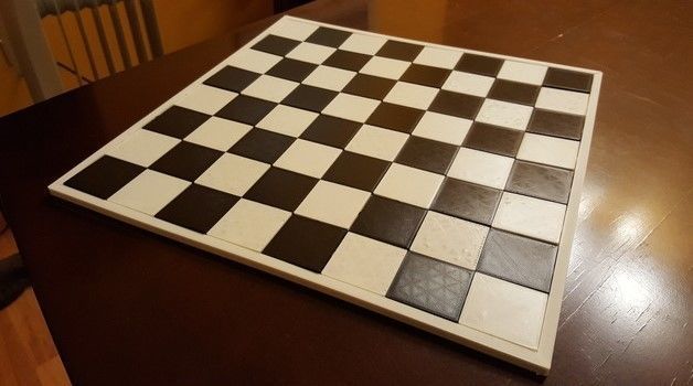 Chess board game 3D print model_5