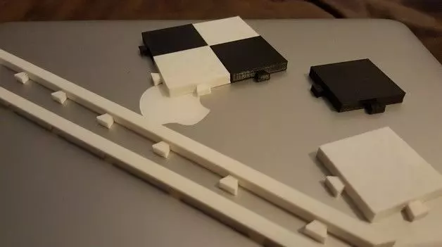 Chess board game 3D print model_0