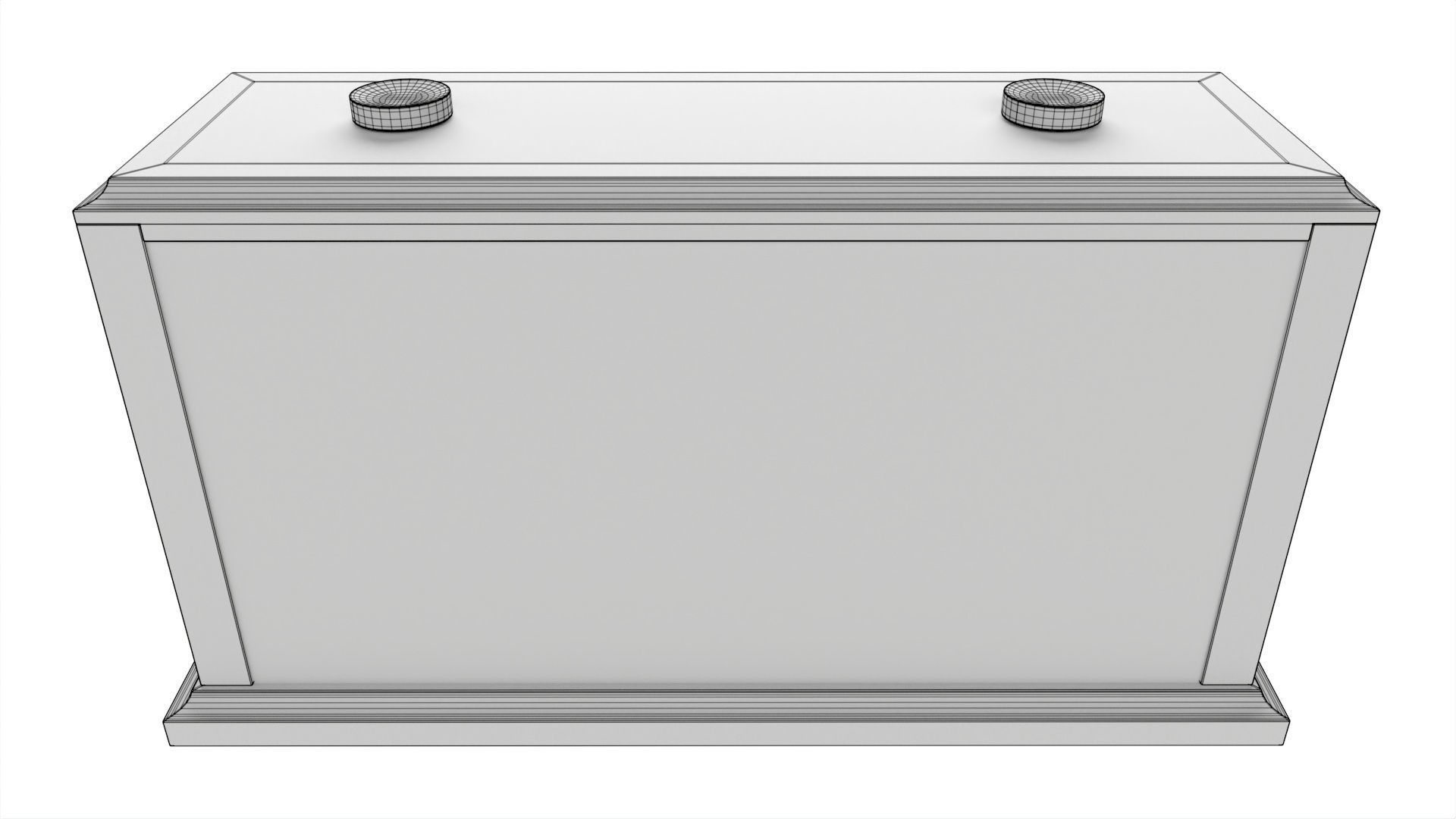 Chess Mechanical Timer Game Clock Wooden 3D model_6