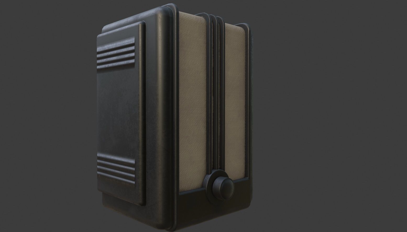 Old Broadcast Loudspeaker Vostok from USSR Low-poly 3D model_8