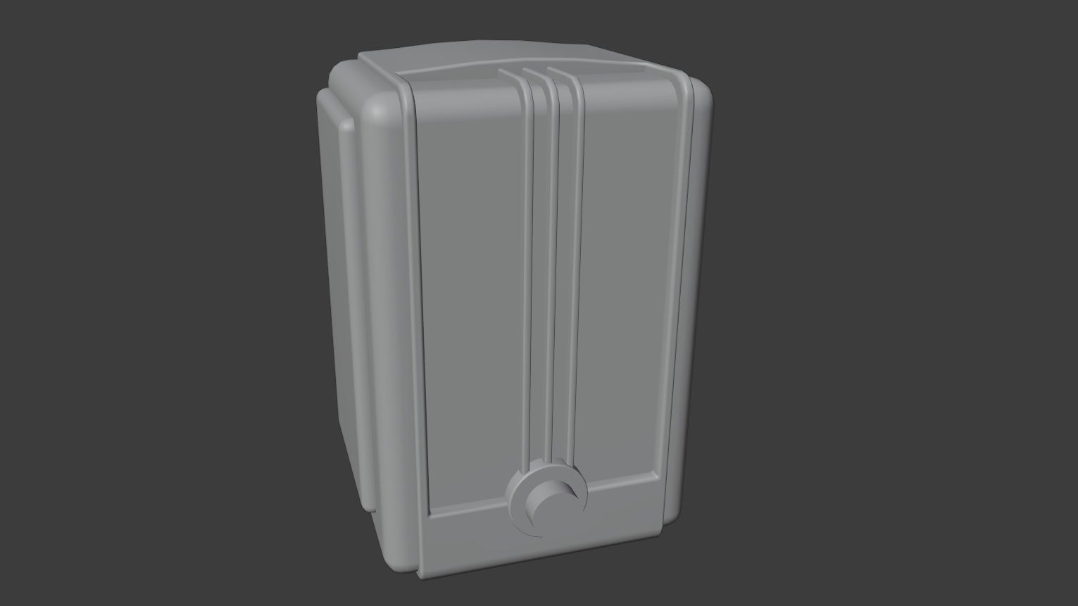 Old Broadcast Loudspeaker Vostok from USSR Low-poly 3D model_3