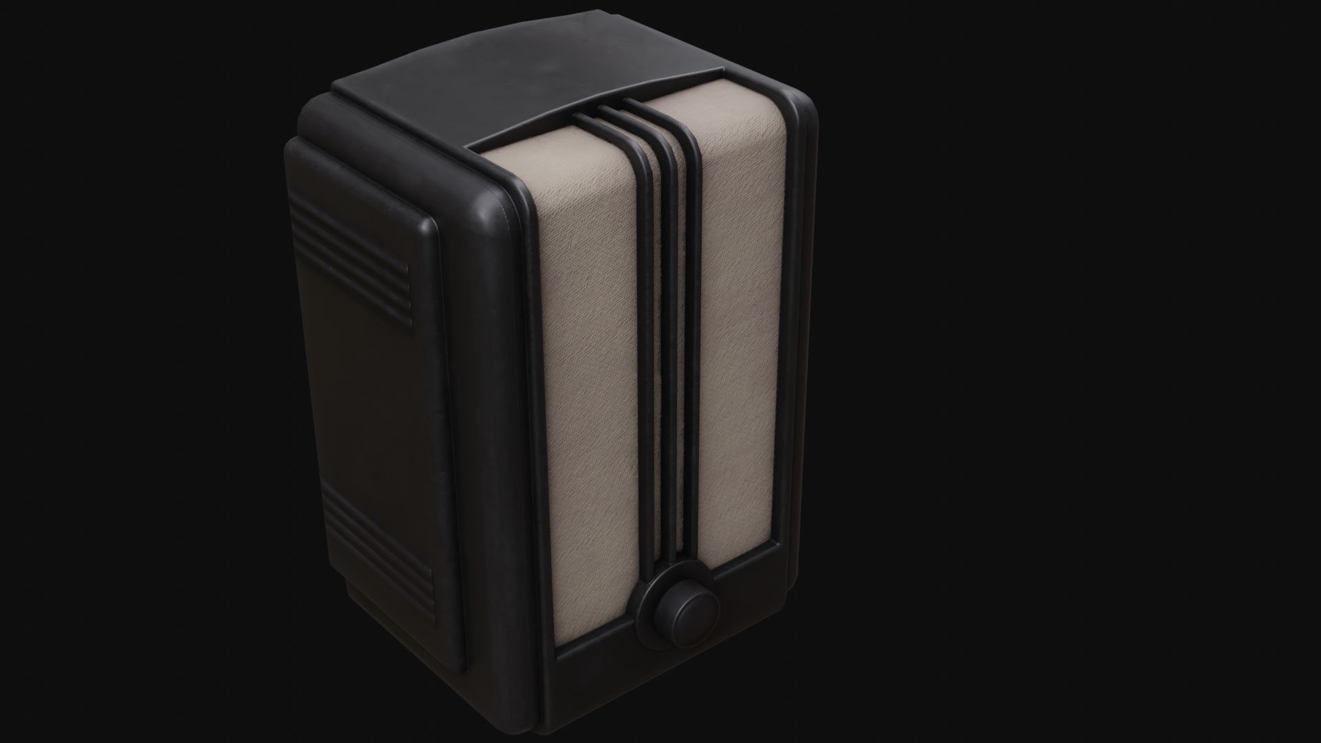 Old Broadcast Loudspeaker Vostok from USSR Low-poly 3D model_1