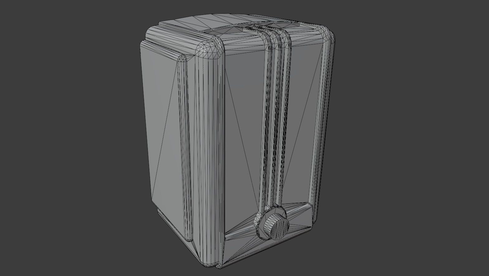 Old Broadcast Loudspeaker Vostok from USSR Low-poly 3D model_6