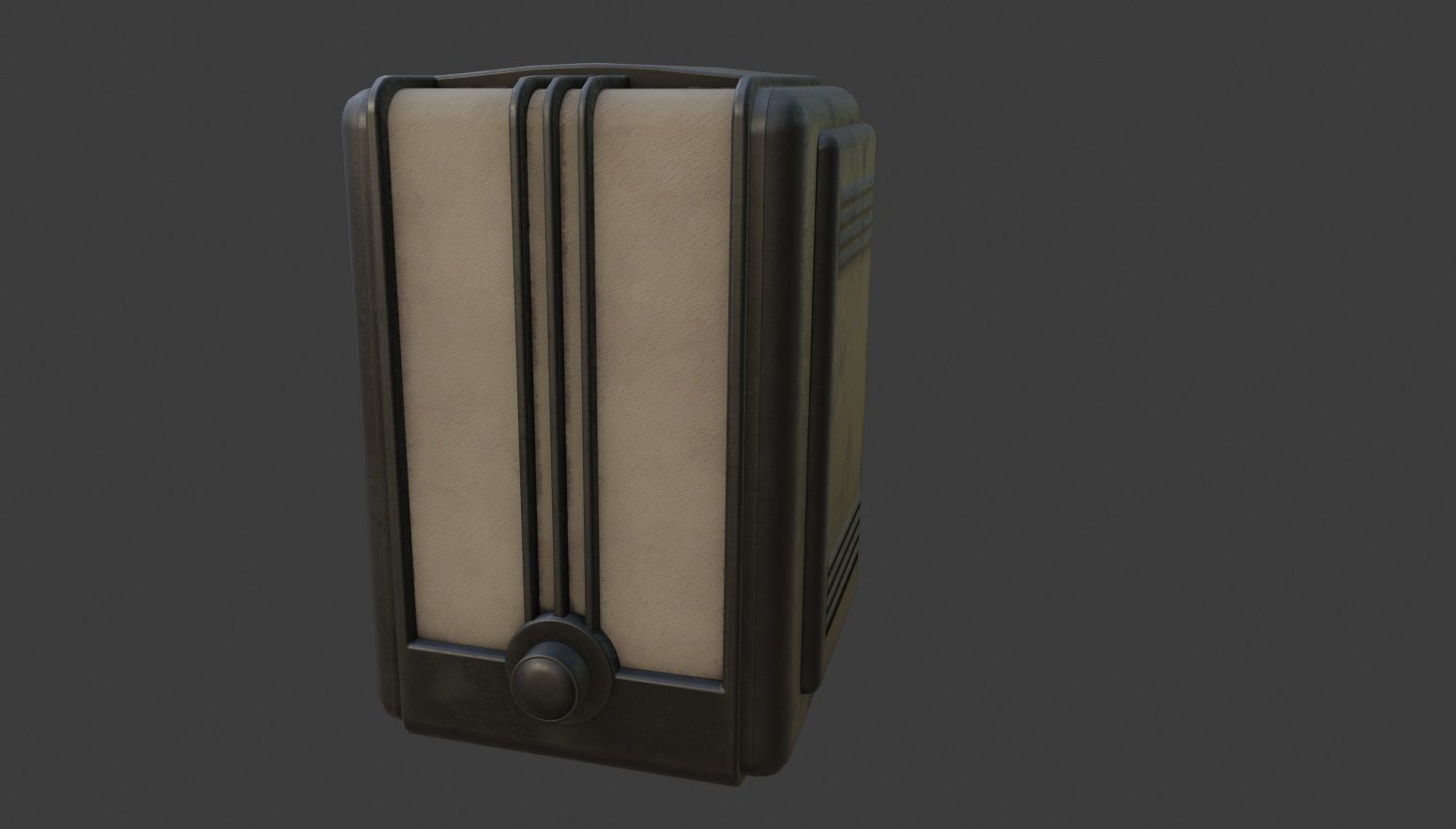 Old Broadcast Loudspeaker Vostok from USSR Low-poly 3D model_9