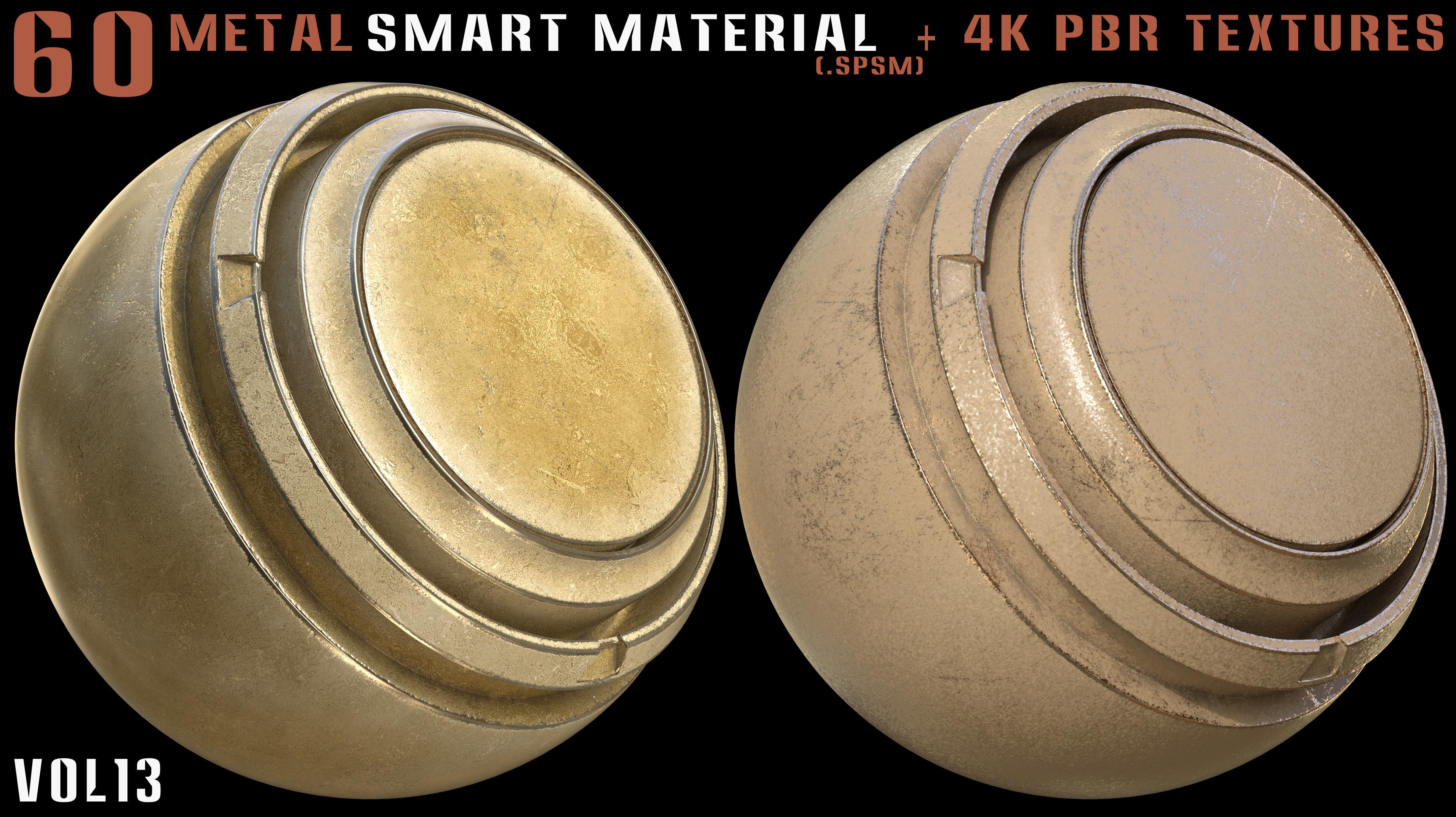 60 Metal Smart Materials and 4k PBR Textures - Vol 13 Texture_20
