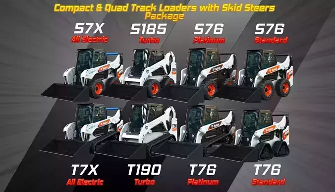 Loaders Package - 8 Items 3D Model Collection