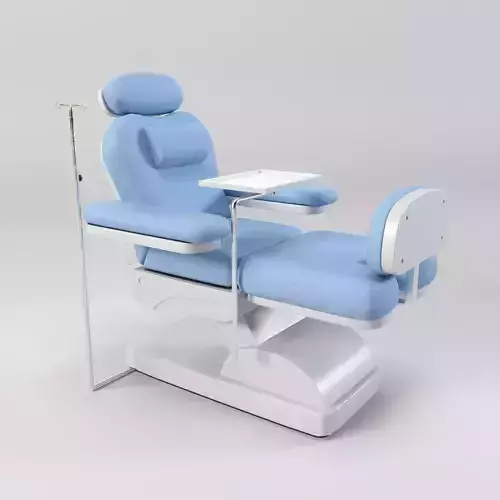 Multi function electrical blood donation patient chair Low-poly 3D model