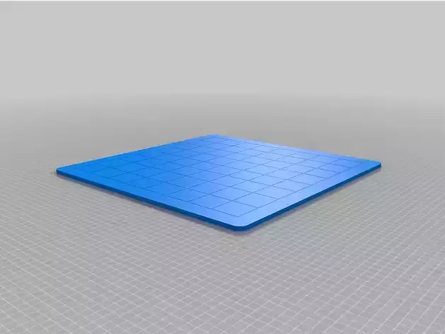 Chess board game with piece 3D print model