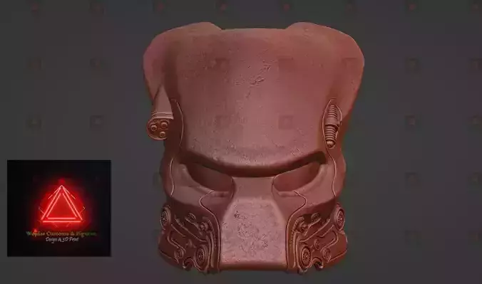 AvP Pyramid Guard Predator Bio Mask 3D print model