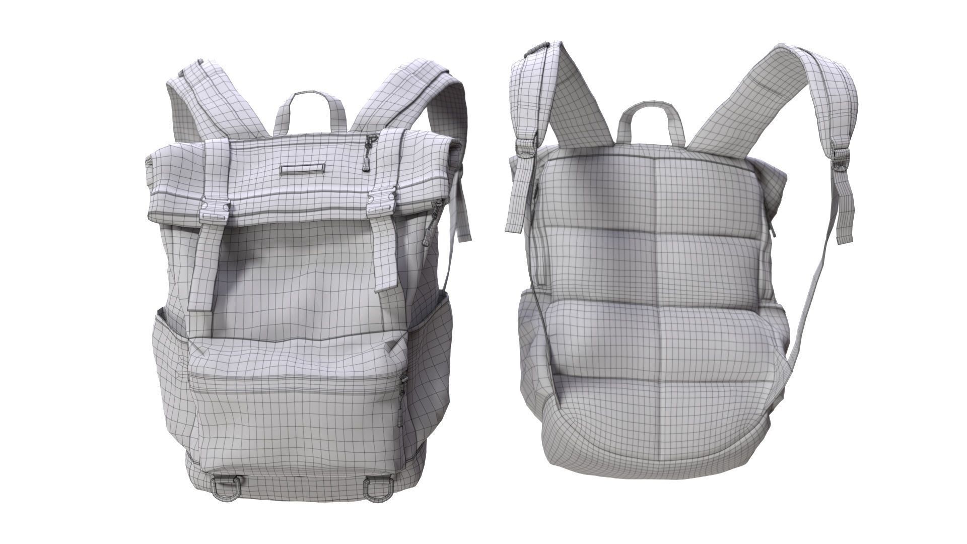 Mens Sweater Low-poly 3D model_3