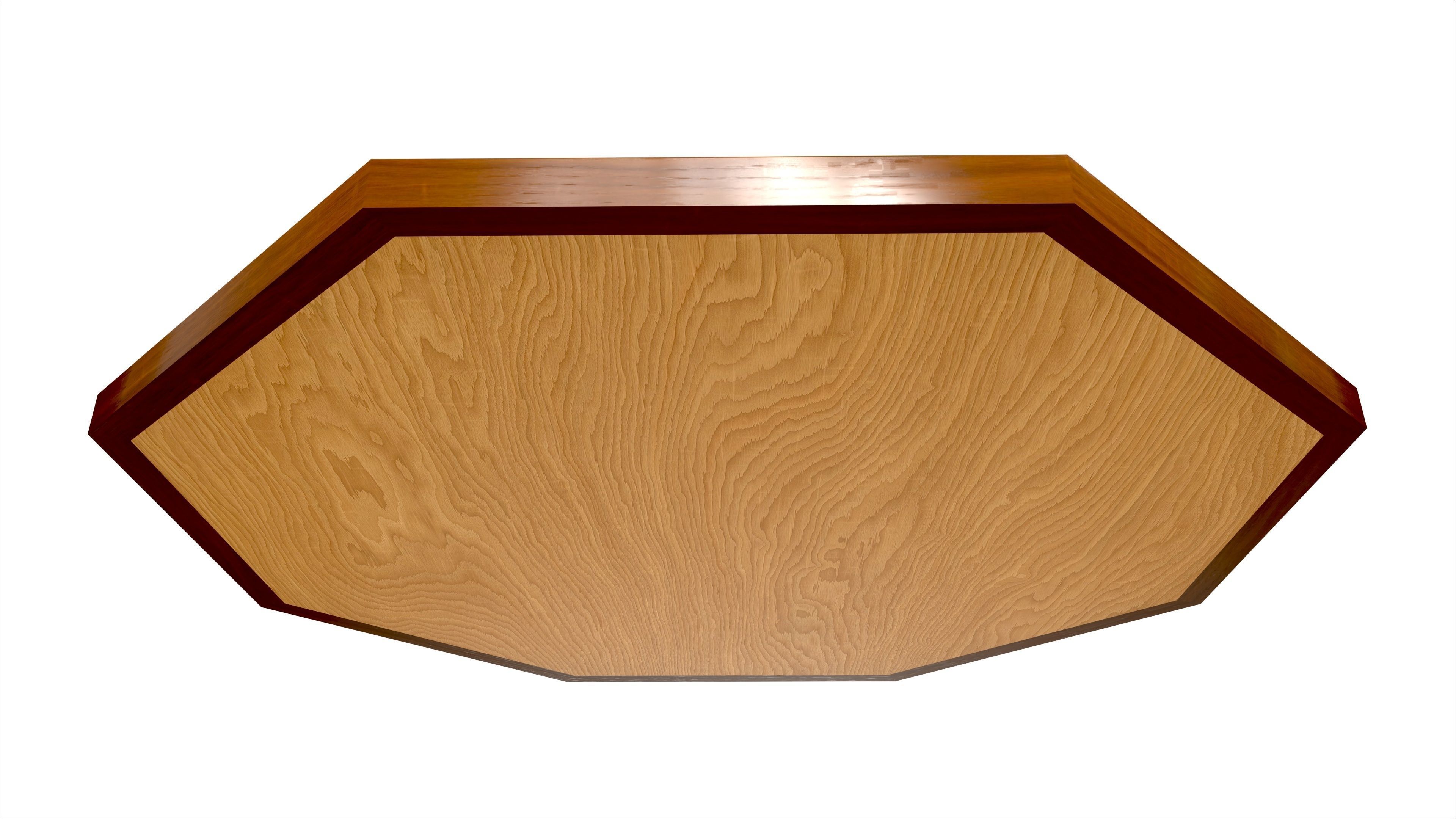 Crokinole Board Table Game 3D model_2