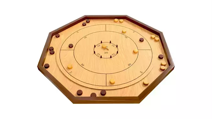 Crokinole Board Table Game
