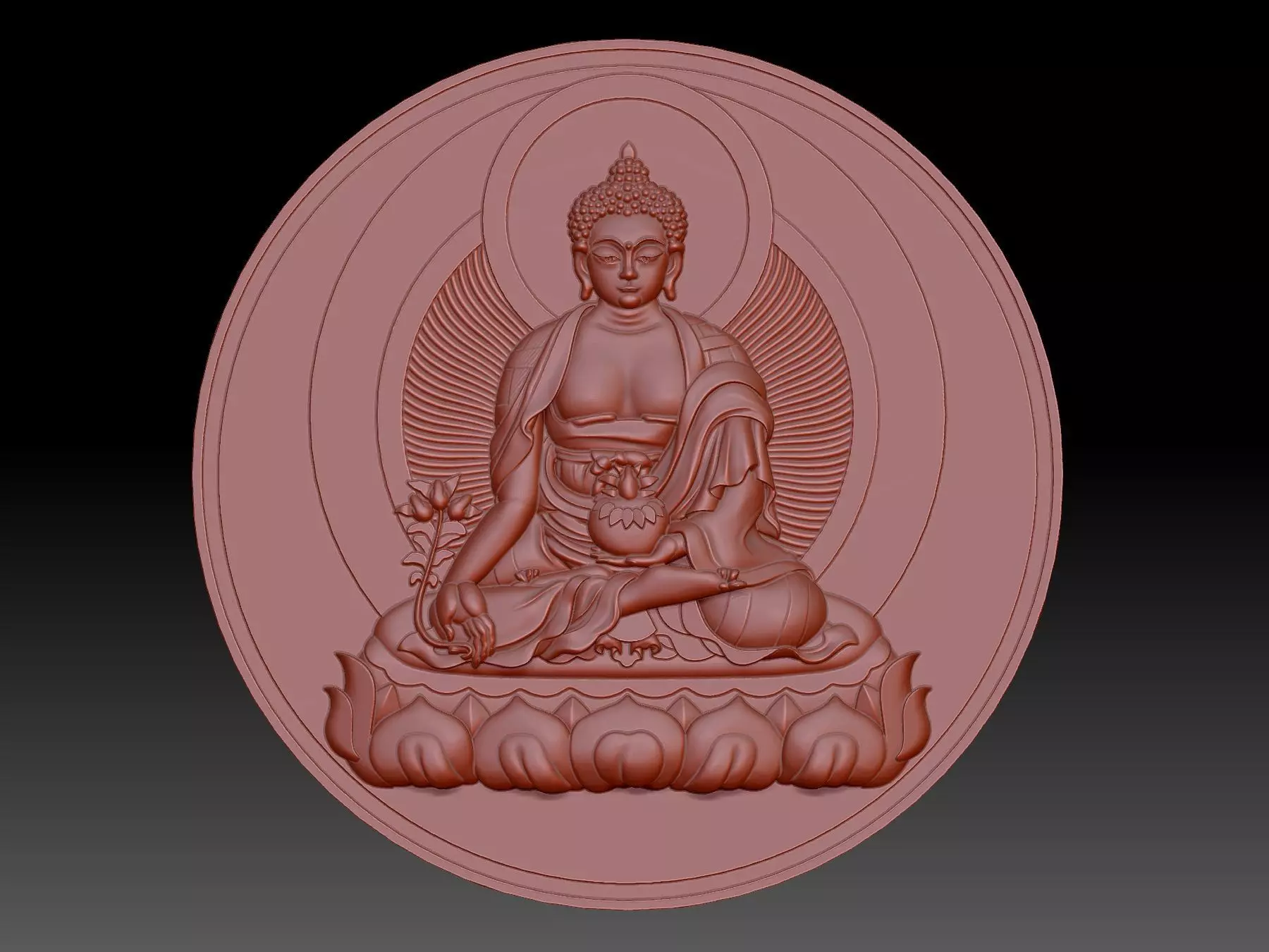 Buddha  3D print model_0