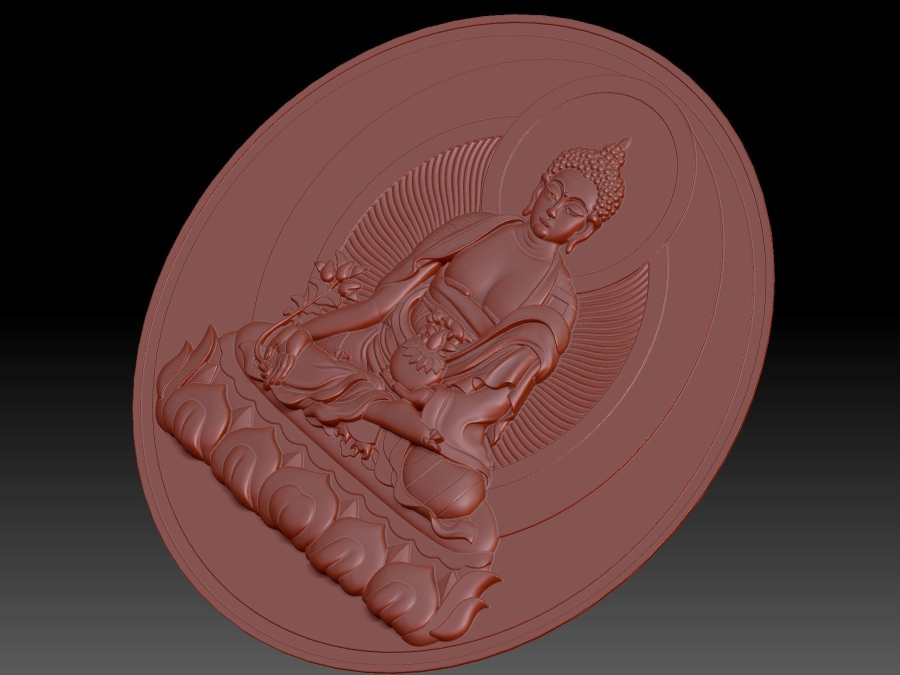 Buddha  3D print model_4