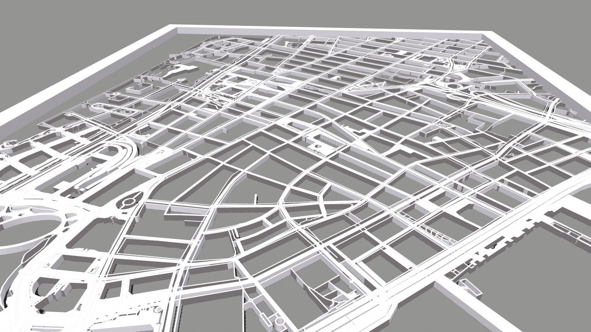 New York USA Streets and roads 3D print model_3