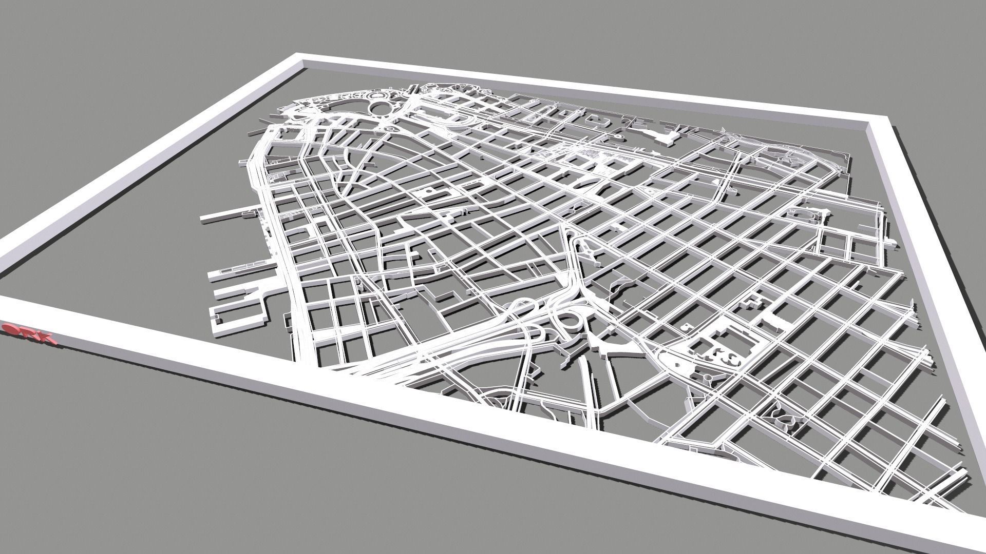 New York USA Streets and roads 3D print model_7