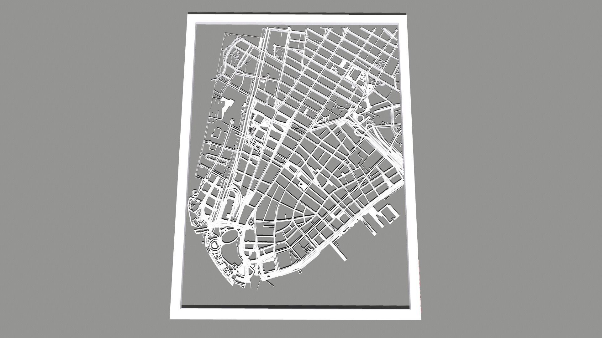 New York USA Streets and roads 3D print model_6