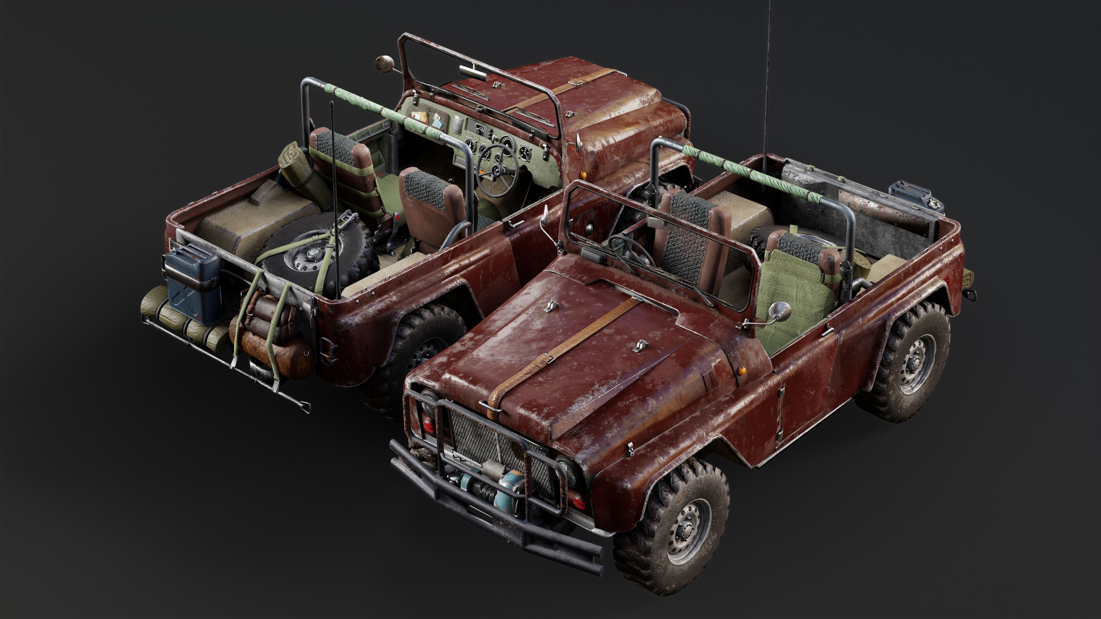 Pickup Safari  3D model_2