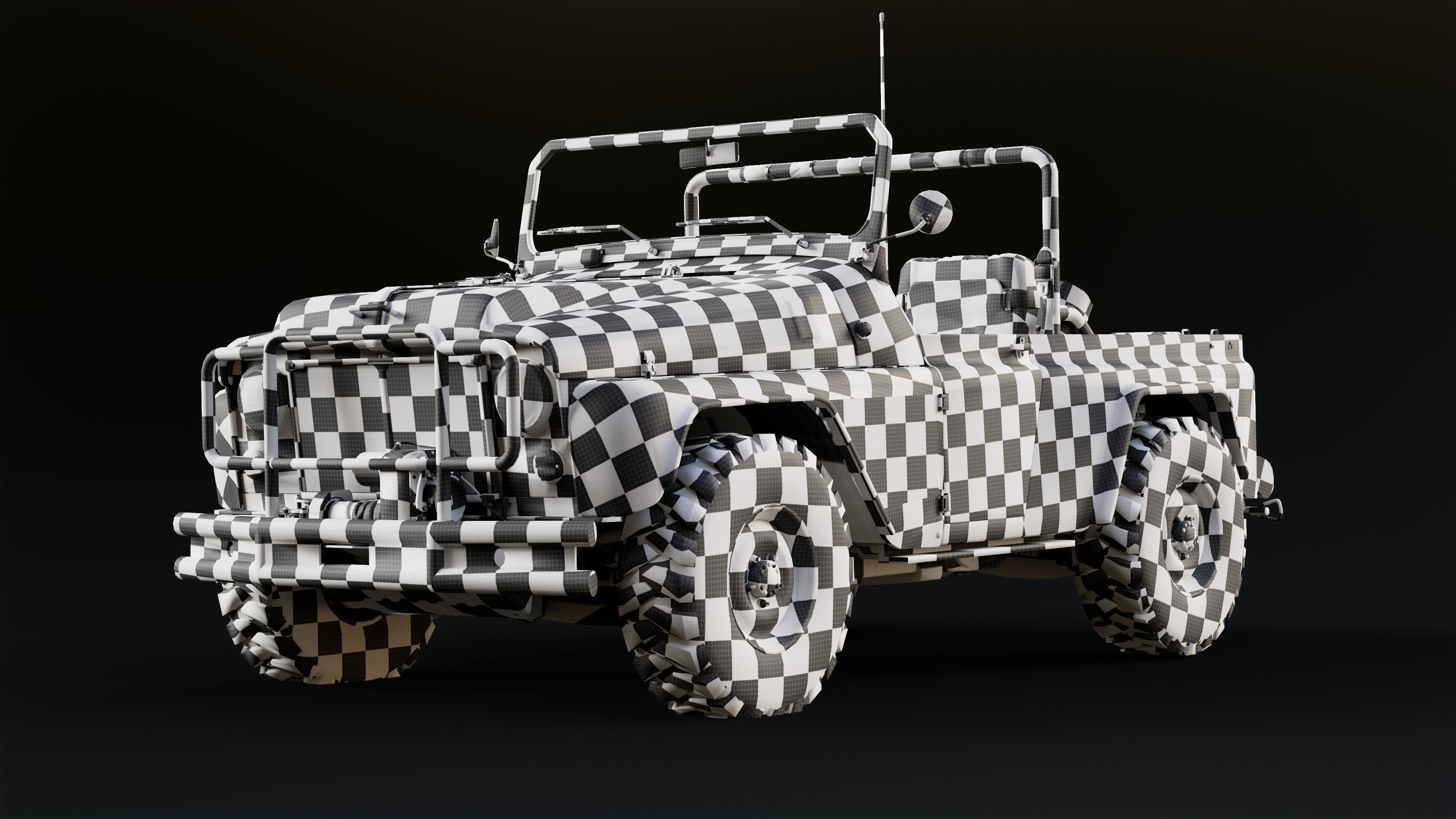 Pickup Safari  3D model_6