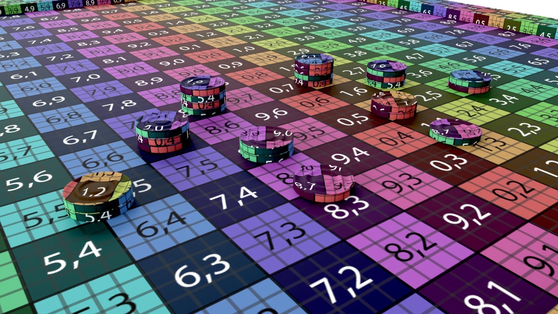 Carrom Board Table Game 3D model_11