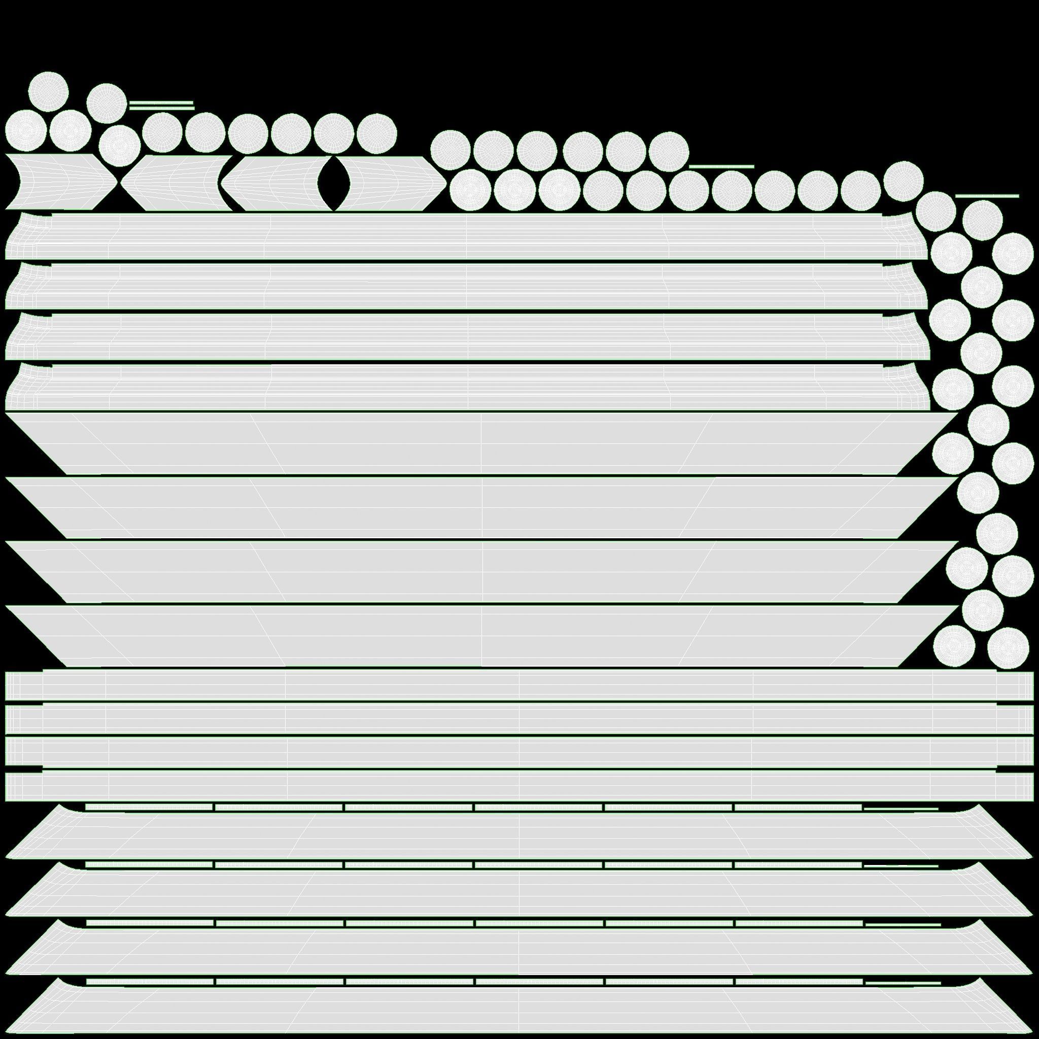 Carrom Board Table Game 3D model_12