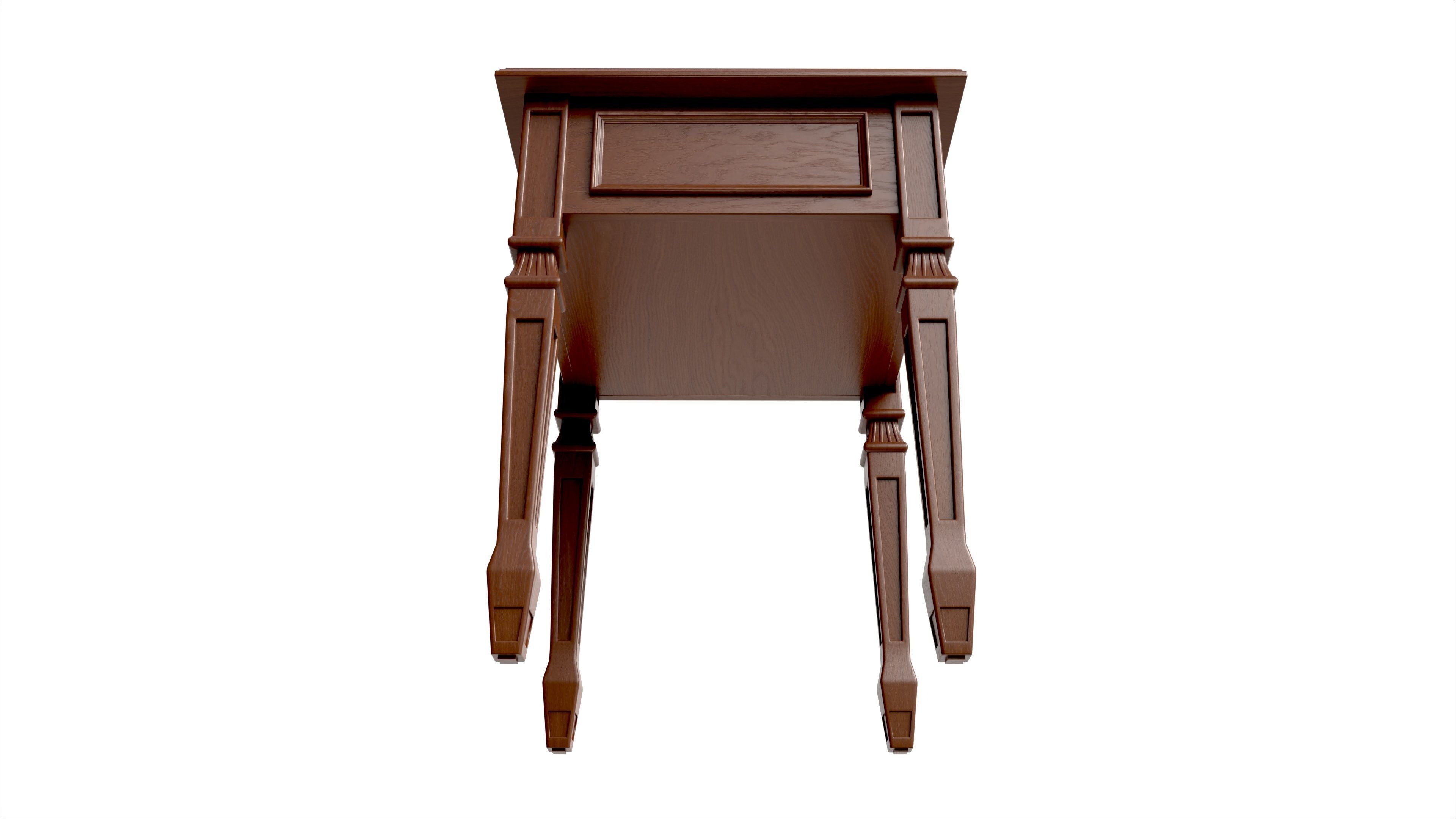 Chess Gaming Table Board Strategy Game 3D model_2