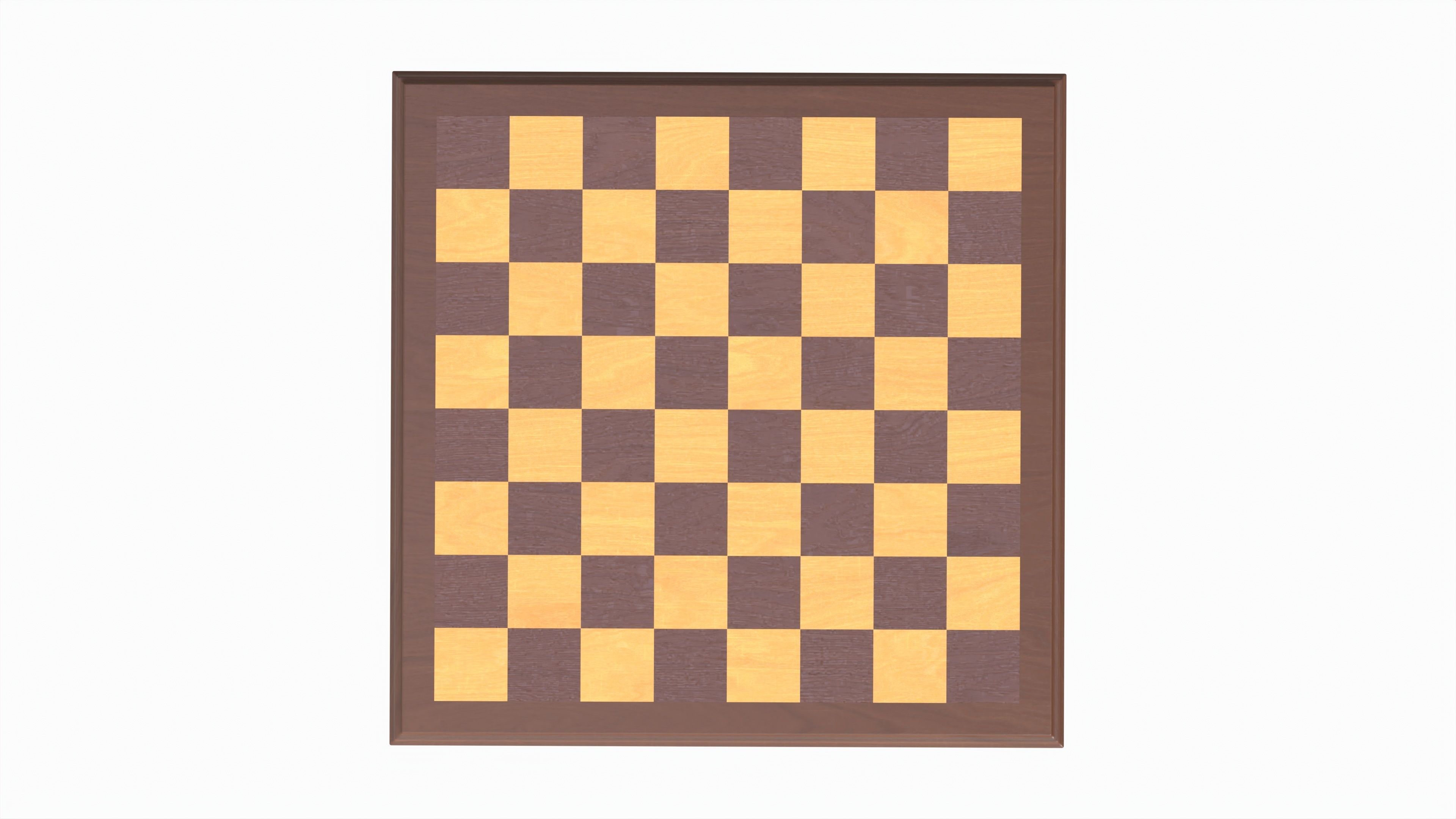 Chess Gaming Table Board Strategy Game 3D model_4
