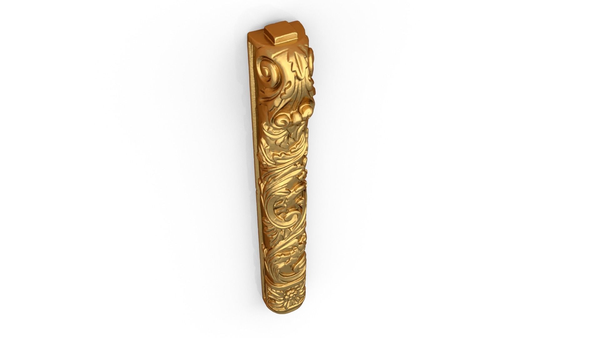 Classic carved decor ornament 407 3D model_4