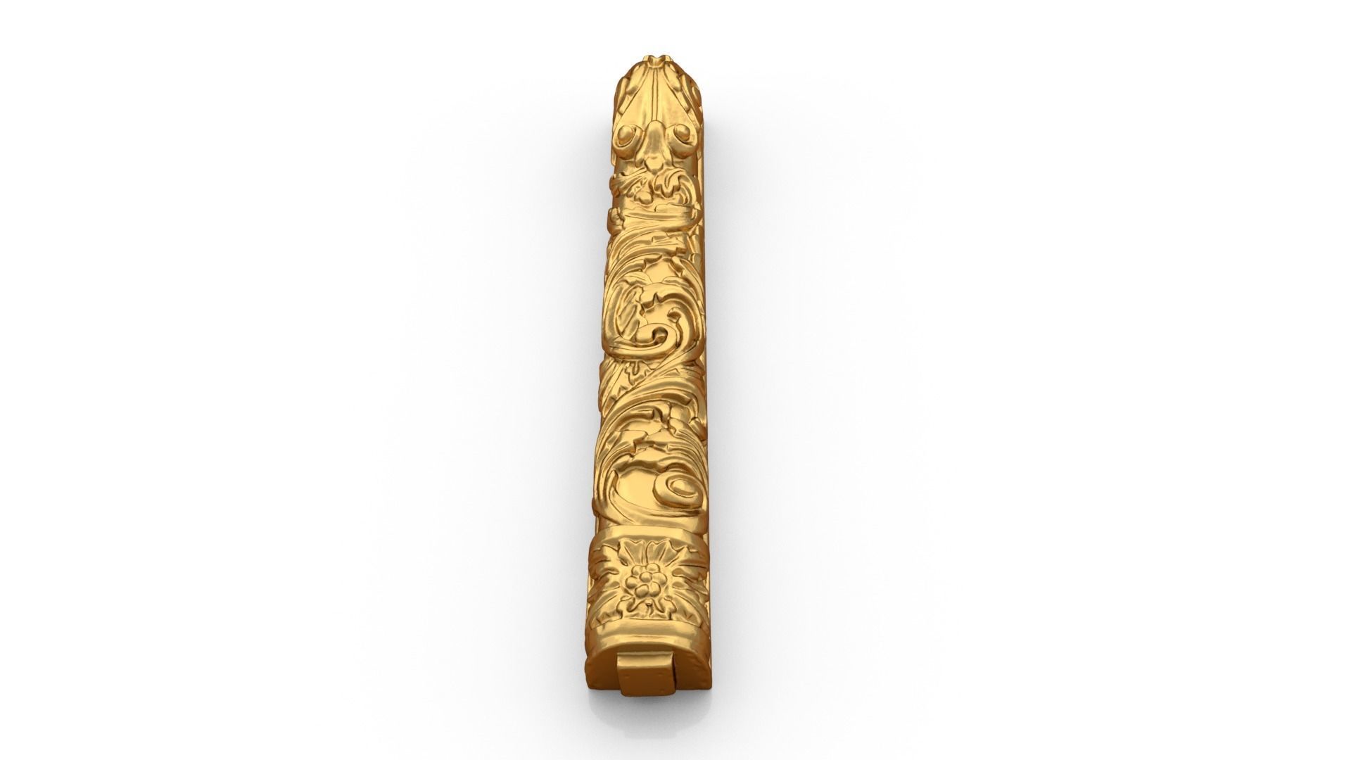 Classic carved decor ornament 407 3D model_3