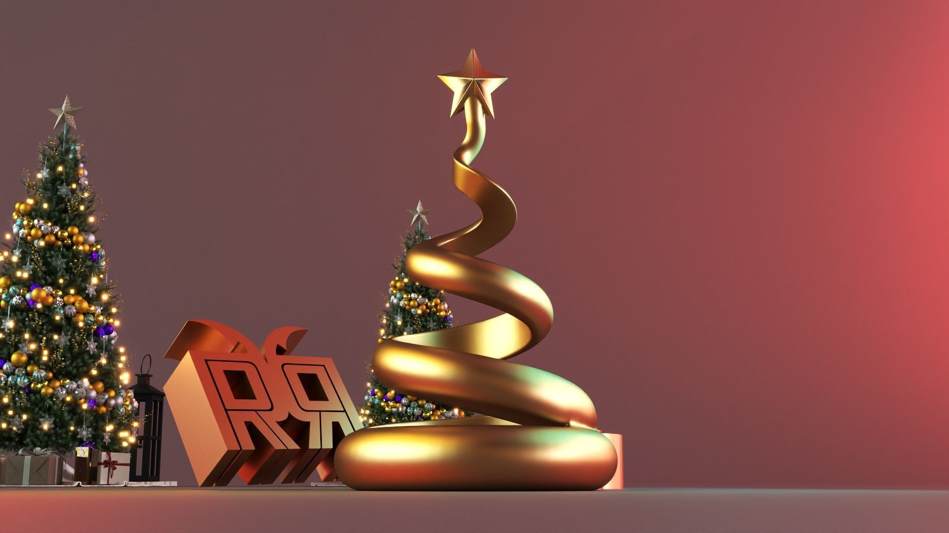 spiral Christmas Tree  3D print model_5