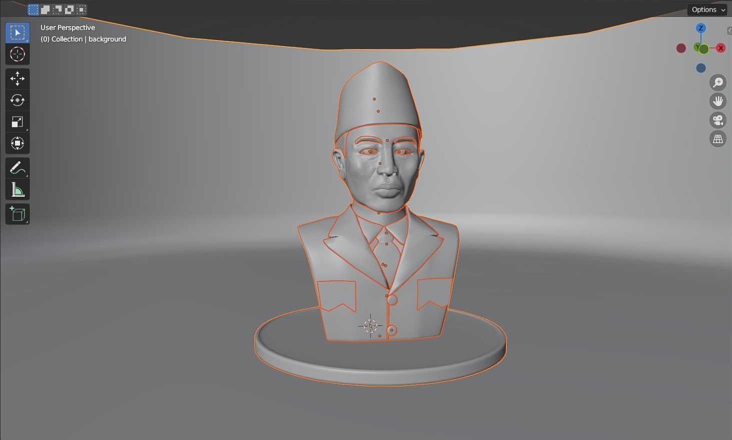 General Sudirman 3D model_10
