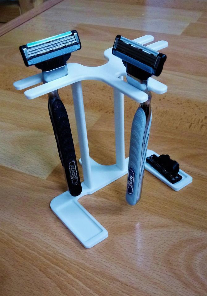 Gillette holder 3D print model_4