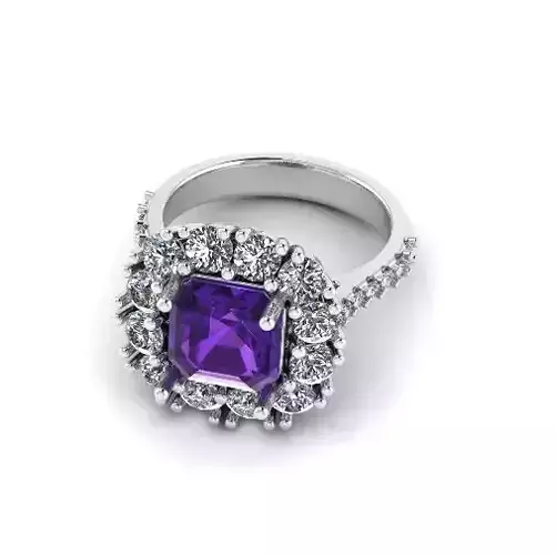 Engagement halo rings Model 4541