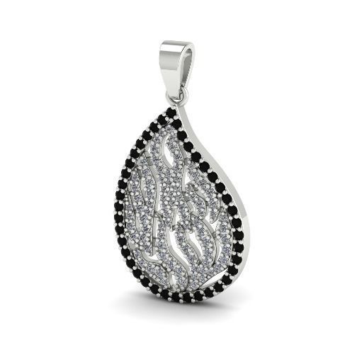 Fire pendant Model 4540 3D print model_1