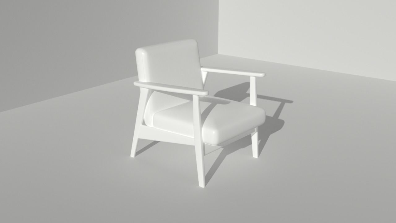 Armchair Free 3D model_4
