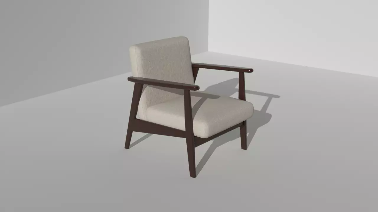 Armchair Free 3D model_0
