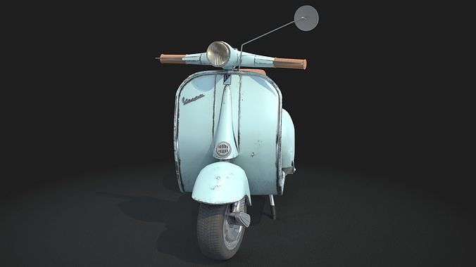 Vespa scooter 3D model 5