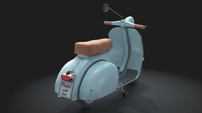 Vespa scooter 3D model 3