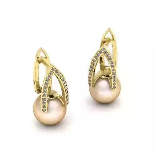 Pearl earrings Model 4519