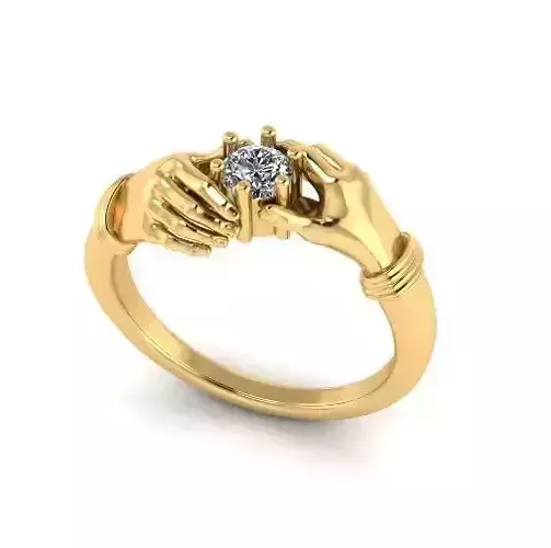 Ring in the shape of a hand Model 4515