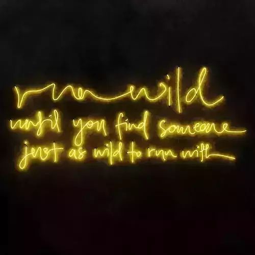 Run Wild Neon Sign