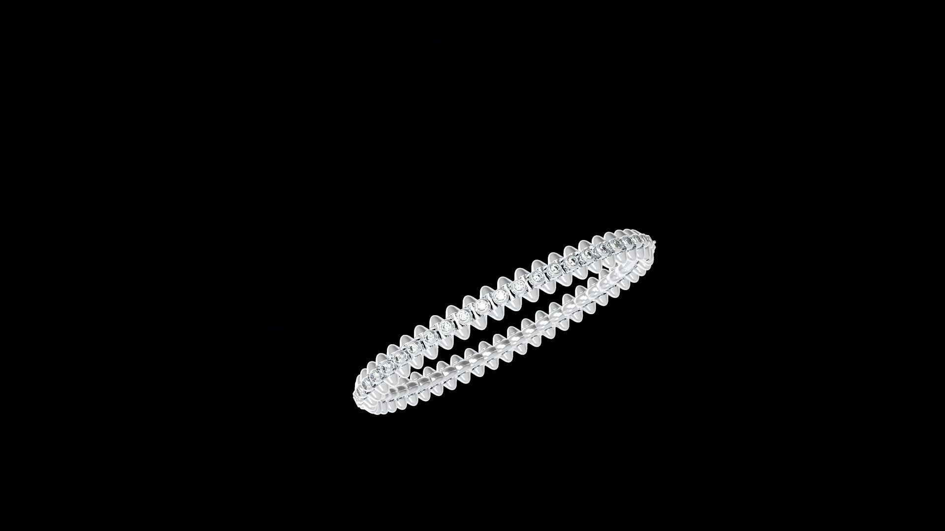 Clash Bracelet Diamonds 166mm 16 size 3D print model_11