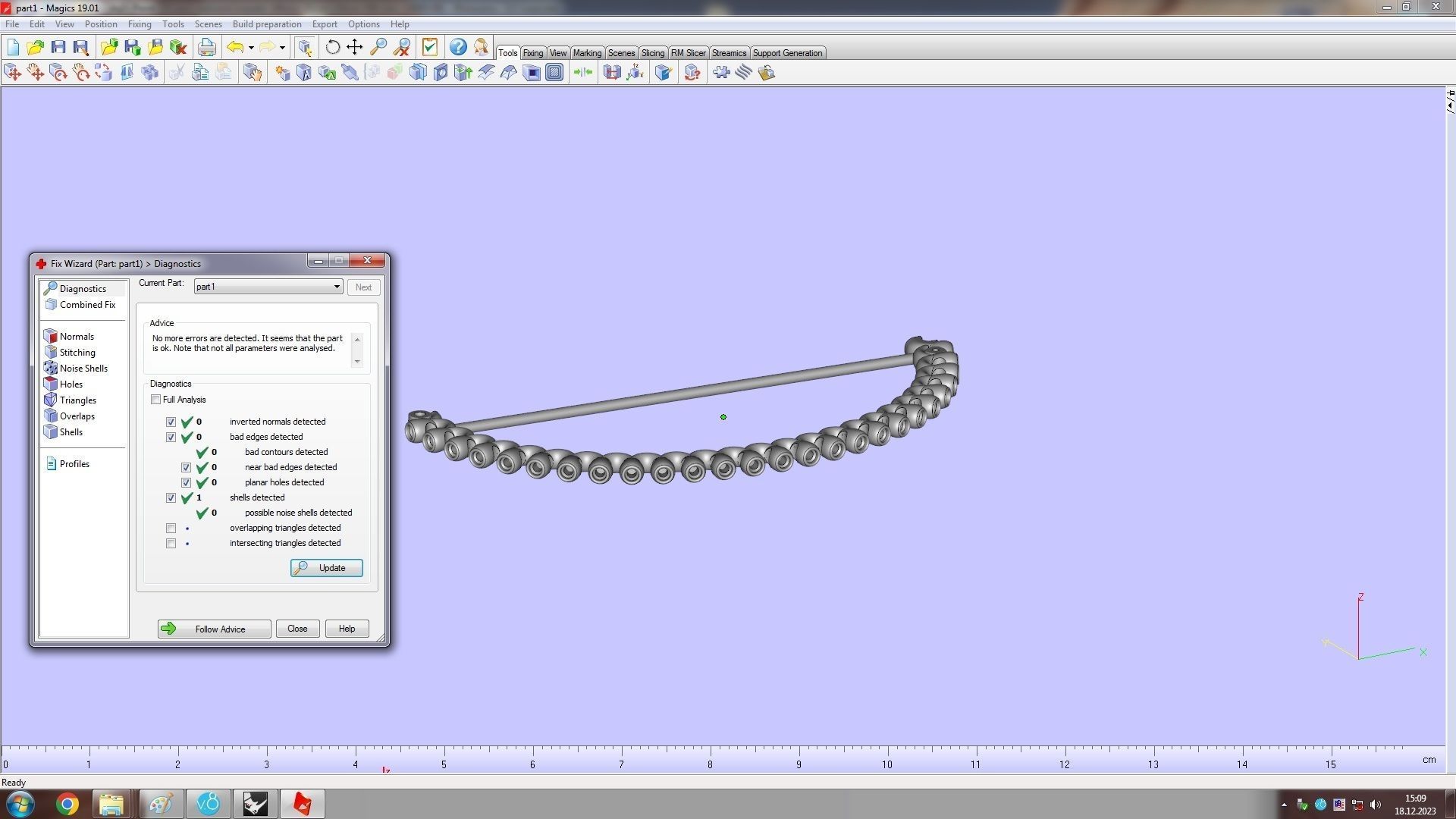 Clash Bracelet Diamonds 166mm 16 size 3D print model_19