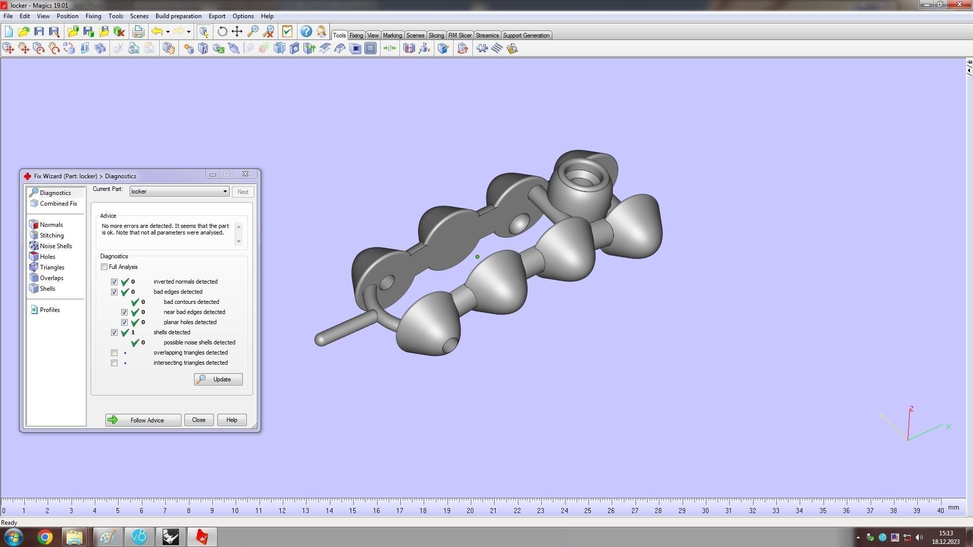 Clash Bracelet Diamonds 166mm 16 size 3D print model_23