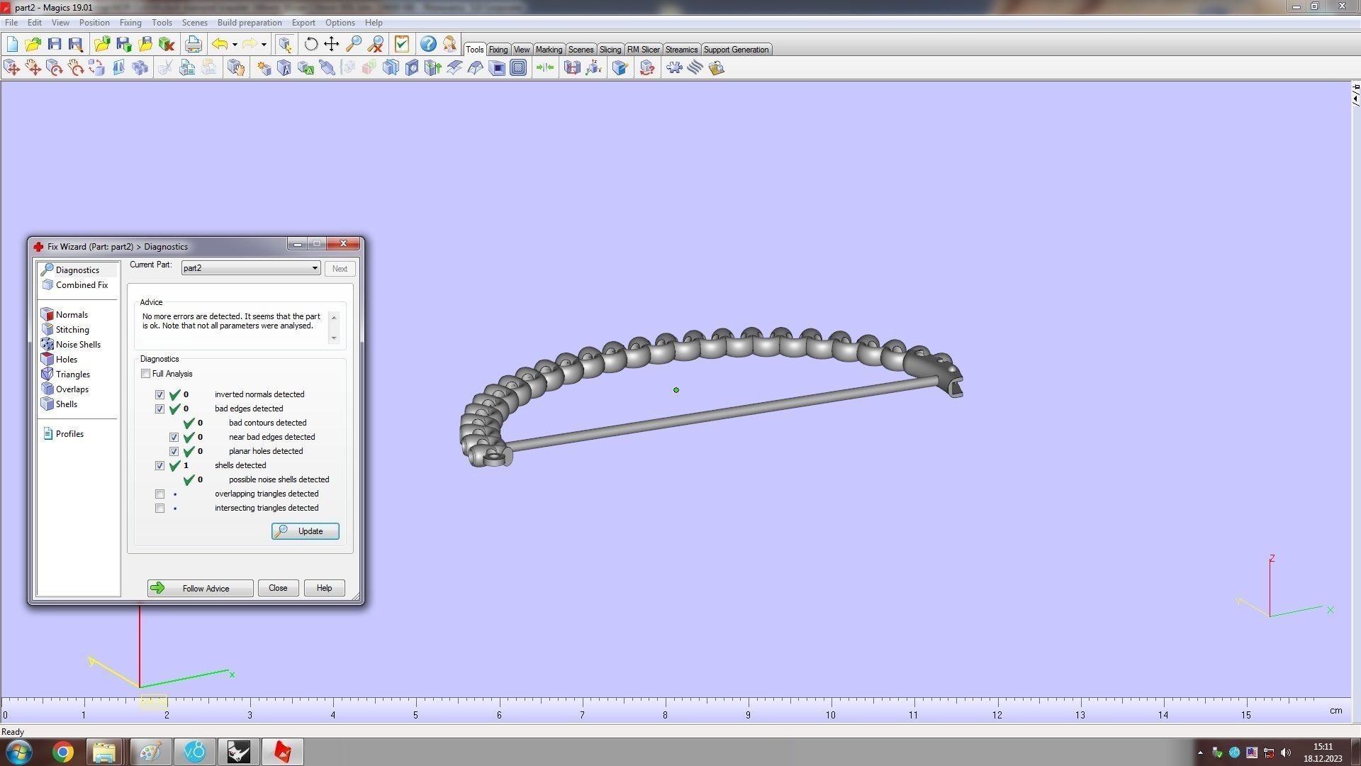 Clash Bracelet Diamonds 166mm 16 size 3D print model_20