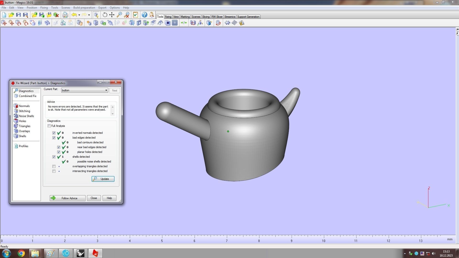 Clash Bracelet Diamonds 166mm 16 size 3D print model_22