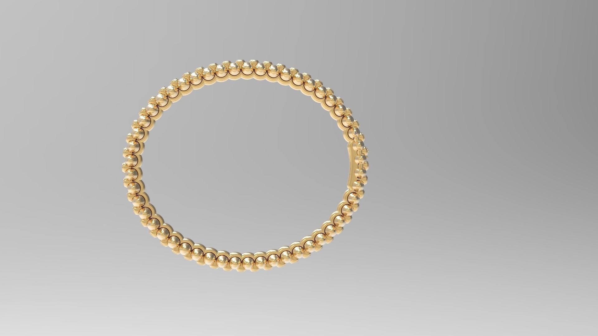 Clash Bracelet Diamonds 166mm 16 size 3D print model_5